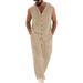 Men's Summer Hawaiian Vacation Casual Loose Fit Hooded Shirt With Pants Set Sleeveless Beachwear_viptrois.com