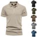 Men's Summer New Lapel Sports Twill POLO Shirt Fashion Casual Men's Solid Color Short-sleeved T-shirt Shirt Tops_viptrois.com