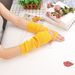 Flat Knit 30cm Mid-Length Sleeves Fluorescent Colorful Knitted Arm Warmers Korean Style Women's Warm Ins High Street_viptrois.com