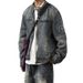 American Style Vintage Washed Denim Jacket For Men, Loose Versatile On The Streets, Stylish And Rugged_viptrois.com