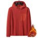 Fleece Hooded Cardigan Sweater, Warm Fleece For Couples_viptrois.com
