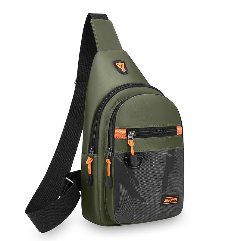 Men’s Bags Chest Bag Men's Shoulder Messenger Bag Waterproof Nylon Cloth Chest Tide Brand Sports Leisure Small Shoulder Bag Backpack Men's Bag_viptrois.com
