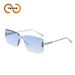 Frameless Cut Edge One Piece Metal Leg Sunglasses Men And Women Street Shooting Sunglasses T1362_viptrois.com