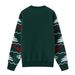 Loom Loom Cross-Border New Winter Clothing European And American Long Sleeve Jacquard Men's Christmas Round Neck Pullover Sweater_viptrois.com