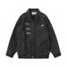 American Street Style Motorcycle Wind Lapel PU Leather For Men Pink High-End Vibe Loose Casual Couple Jacket_viptrois.com