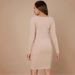 Maternity Dress European And American V Neck Long Sleeved Knitted Cross Border Foreign Trade Fashion Tight Short V Neck Maternity Dress_viptrois.com