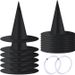 Unisex Halloween hat black wizard hat makeup costume props magic witch hat_viptrois.com