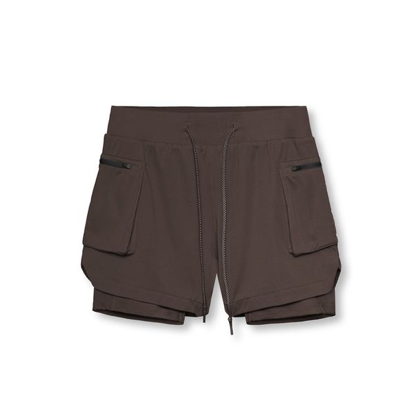 Man's clothing Summer trend Shorts Men's Muscle Fitness Brother Blue Ball Sports Running Training Breathable double-layer shorts_viptrois.com