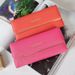 Women's Wallet Card Cases Multi Card Slot Letter Buckle Clutch Bag Simple Simple Daily Life Three Fold Wallet_viptrois.com