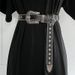 American hot girl retro carved metal belt punk niche design star rivet bead edge decorative work belt_viptrois.com