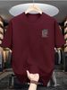 100 Cotton Men's Summer Short Sleeved Round Neck Loose Oversized T-shirt Top Breathable And Comfortable_viptrois.com
