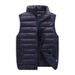 Men's Clothing Vest Stand Collar Cotton Jacket Vest Jacket Down Cotton Vest Waistcoat_viptrois.com