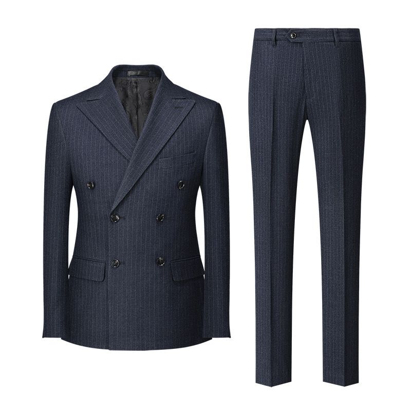 Men's Clothing Boutique Business Casual Wedding Studio Slim Suit Two Piece Set_viptrois.com