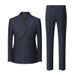 Men's Clothing Boutique Business Casual Wedding Studio Slim Suit Two Piece Set_viptrois.com
