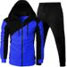 Men's Clothing Autumn And Winter Foreign Trade Sports Two Color Splicing Jacket Long Sleeve Long Pants Hooded Casual Sports Men's Suit_viptrois.com