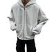 Loom American Style 3D Backpack Integrated Design Cardigan Sweatshirt Men Spring Autumn Niche Hoodie Versatile Couple Jacket_viptrois.com