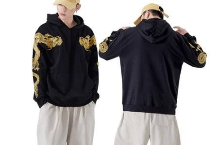 New Arm Print National Trend Treasure Boy Pullover Sweatshirt Street Loose Hoodie Hot Sale_viptrois.com