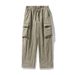 Men's Clothing Velvet Outdoor Water Repellent Mountaineering Warm Down Pants Winter Thickened Casual Trousers With Pleated Design Trousers Q_viptrois.com