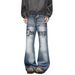 Streetwear Men's Printed Jeans - Trendy High-Fashion Hip-Hop Denim Pants With Bold Lettering For Urban & Casual Style_viptrois.com