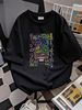 AEW All Elite Crate Best Friends T-Shirt Tee Orange Cassidy Vegas Neon Large L Streetwear Soft Graphic Stretched Versatile Top For Everyday Wear_viptrois.com