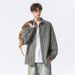 Men's Clothing Classic Checkered Long Sleeve Shirt For Men - Vintage-Inspired Oversized Button-Up With Breathable Cotton Blend_viptrois.com