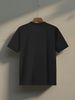 100 Cotton Men's Top Summer Men's Short Sleeved Round Neck Black Top Loose Casual T-shirt_viptrois.com
