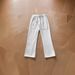 Men's Clothing American Simple Cleanfit Solid Color Micro Flared Splicing Scimitar Version Loose Sweatpants Drawstring Sweatpants_viptrois.com