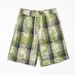 Men's Summer Tie Dye Plaid Shorts Trendy Casual Five-Point Pants Loose Straight Leg Beach Wear_viptrois.com