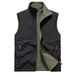 Spring And Autumn Fleece Double-sided Vest Men's Outdoor Sports Warm Vest Shoulder Multi-Pocket Jacket_viptrois.com