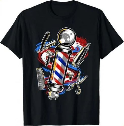T-shirtbarber Barbershop Hairstylist Hair 2026 Style Haircut Gift Dad Gift T-sh_viptrois.com