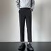 New Men's Casual Pants Light And Mature British Style Small Pants Nine-point Pants Drooping Suit Pants Men's_viptrois.com