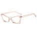 Women's Eyewear Frames Cat Eye Polygonal Glasses Frame Fashion High End Niche Glasses Trendy Personality Anti Blue Light Flat Glasses_viptrois.com