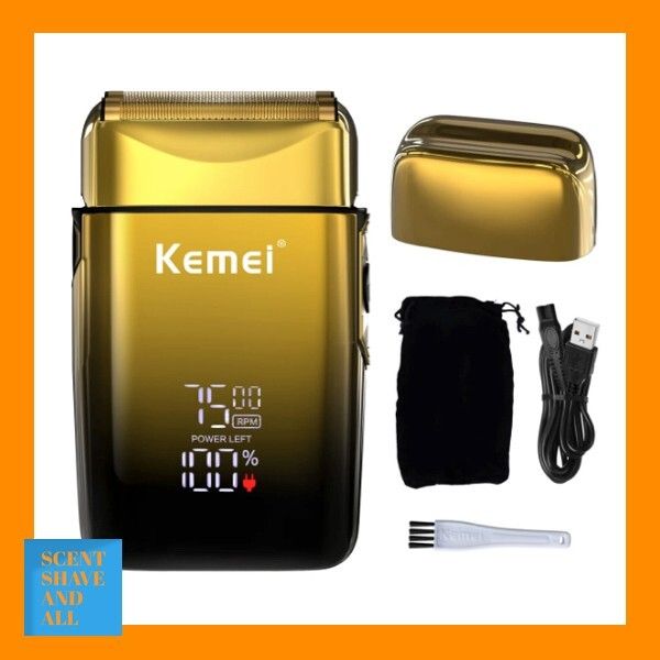 KEMEI Electric Shaver Razor Foil LCD Beard Trimmer Cordless Rechargeable KM-TX10_viptrois.com