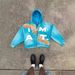 Men's Clothing Y2K Streetwear Zip-Up Hoodie – Unisex Oversized Pullover With Colorful Letter Print, Retro Hip-Hop Style_viptrois.com