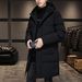 Men's Mid-Length Jacket Autumn New Trendy Stylish Thickened Workwear Coat Winter Yurong Cotton Clothing For Men_viptrois.com