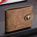 Men's Bags Men's Wallet Short Thin Large Capacity Multi Card Wallet Trendy Personality Soft Leather Men's Wallet_viptrois.com