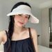 Sunscreen For Women 2025 New Summer Outdoor Ice Silk Large Eaves Breathable Hair Hoop Anti UV Sunshade Ceiling Hat_viptrois.com