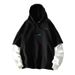 Pure Two-Piece Hoodie For Men, Autumn Winter Trendy Ins Hip-Hop Oversized Niche High Street Jacket_viptrois.com