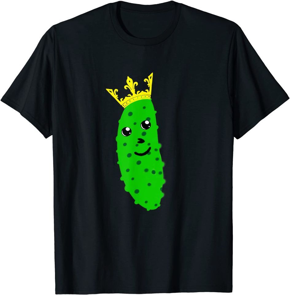 Pickle Crown Cucumber Lover Funny T-Shirt Mens Womens Tees Top Classic T-Shirt Mens Womens Tees Top_viptrois.com