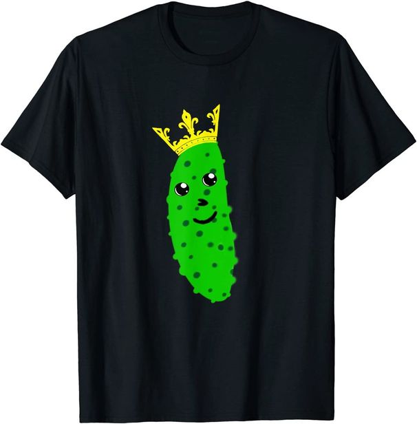 Pickle Crown Cucumber Lover Funny T-Shirt Mens Womens Tees Top Classic T-Shirt Mens Womens Tees Top_viptrois.com
