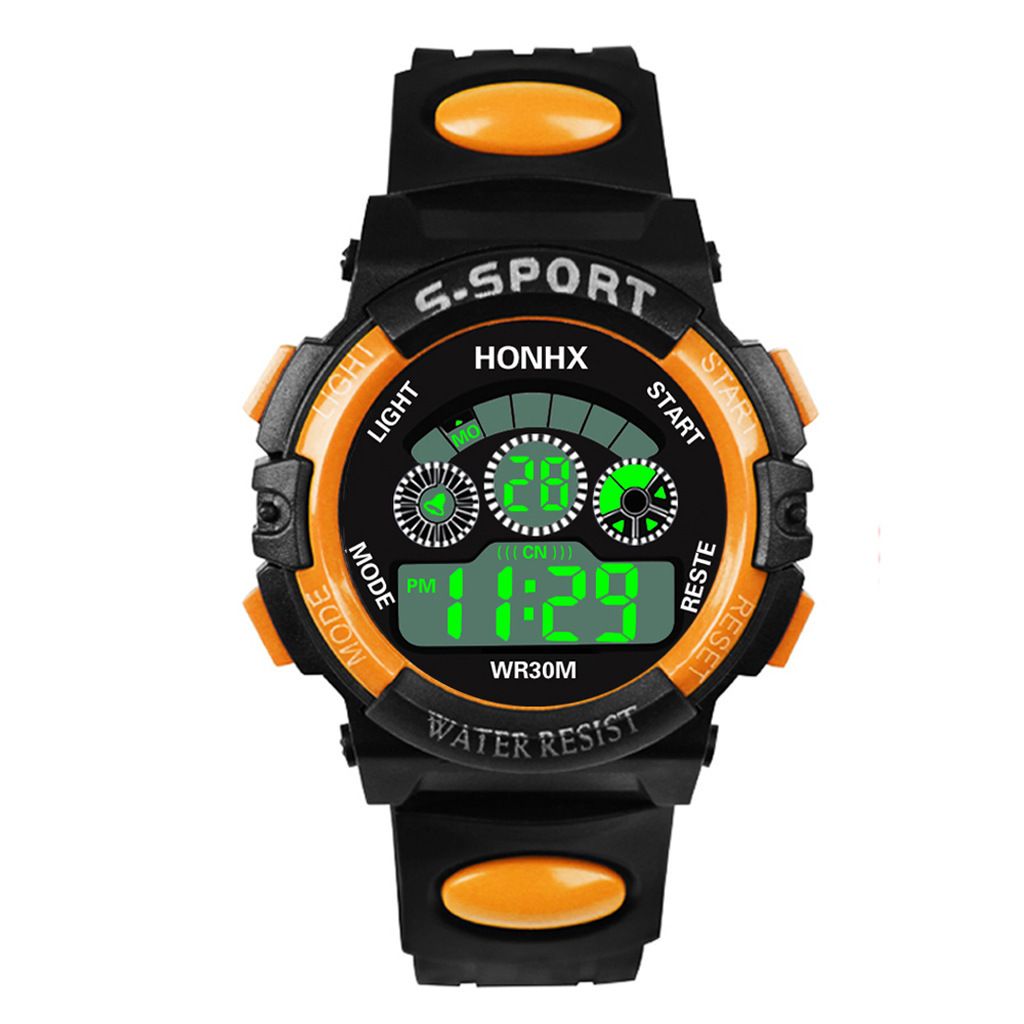 Children's watch Male and female students children's electronic watch LED luminous multifunctional watch ins Unicorn electronic watch_viptrois.com