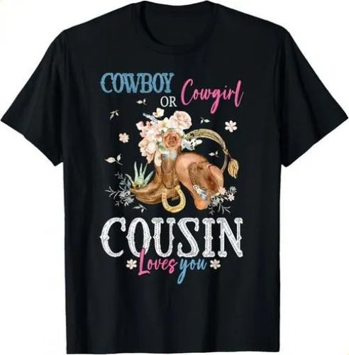 2026 T-shirtcowboy Or Cowgirl Gender Reveal Party Announcement Co_viptrois.com