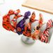 Halloween Skull Pumpkin Fabric Cross Wide Headband For Women Printed Ghost Festival Scrunchie_viptrois.com