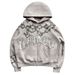Europe and the United States loose high street letters patch zip hoodie printed tide with the same cardigan jacket men and women sweater_viptrois.com