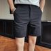 Men's Summer Light Luxury Quality Lyocell Cotton Shorts Casual Versatile Semi Elastic Waist Five Point Pants_viptrois.com