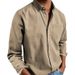 "Men's Long Sleeve Casual Shirt - Breathable Cotton Blend, Classic Button-Up Design For Everyday Wear (Multiple Colors & Sizes)"_viptrois.com