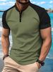 Men's Clothing Summer Fast Sale T Shirt Men's Button Henley Collar Sports Polo Shirt_viptrois.com
