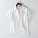 Men's Clothing Spring And Summer Cotton And Linen Short Sleeved Men's Shirt With Multiple Pockets Retro Lapel Workwear Breathable Shirt_viptrois.com