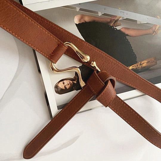 Fashion belt women's thin belt to match suit coat knotted decoration waist slimming_viptrois.com