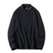 Double Sided Velvet Hoodie Men's Long Sleeved T-Shirt Base Shirt Solid Color Round Neck Trendy Knitted Sweater 846_viptrois.com